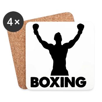 Boxing - Untersetzer (4er-Set) - Weiß - Vorne