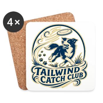 TAILWIND CATCH CLUB Dog - Coasters (set of 4) - white - Front