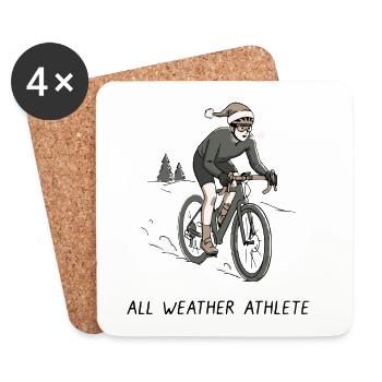 All Weather Athlete Bike - Coasters (set of 4) - white - Front