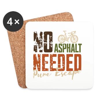 No Asphalt Needed Escape - Coasters (set of 4) - white - Front