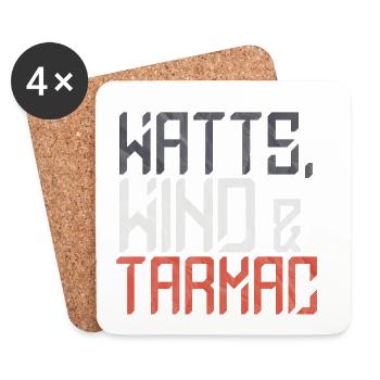 Watts Wind Tarmac - Coasters (set of 4) - white - Front