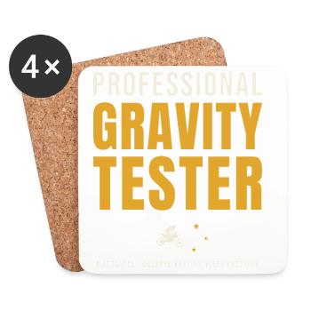 Professional Gravity Tester Motocross - Untersetzer (4er-Set) - Weiß - Vorne