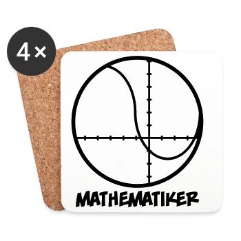 Mathematiker - Untersetzer (4er-Set) - Weiß - Vorne