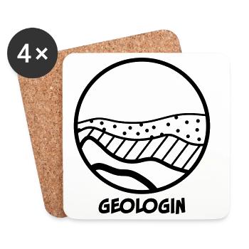 Geologist - Coasters (set of 4) - white - Front