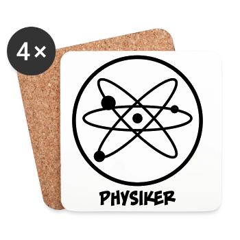 Physiker - Untersetzer (4er-Set) - Weiß - Vorne