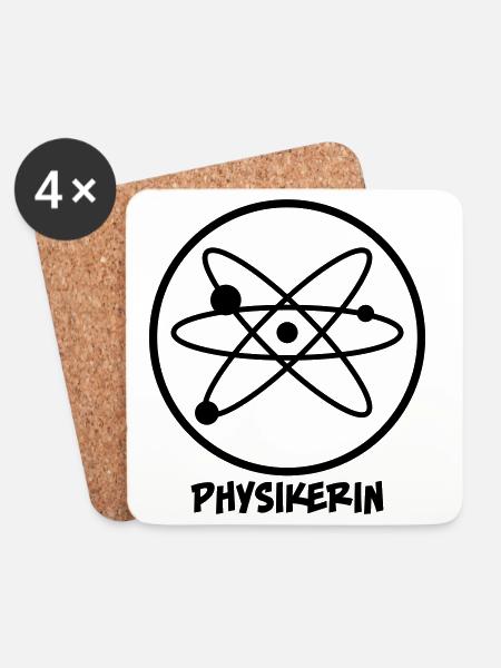 Physikerin - Untersetzer (4er-Set) - Weiß