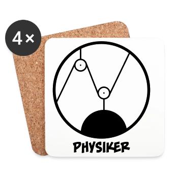 Physiker - Untersetzer (4er-Set) - Weiß - Vorne