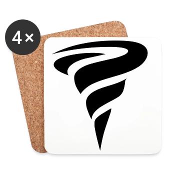 tornado - Coasters (set of 4) - white - Front