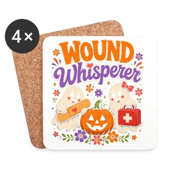 Nurse Nurse Halloween - Coasters (set of 4) - white - Front