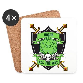 Rogue All The Way Green - Untersetzer (4er-Set) - Weiß - Vorne