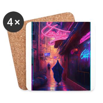 Arabian Cybernights Women in the Streets - Coasters (set of 4) - white - Front