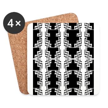 Structure - Coasters (set of 4) - white - Front