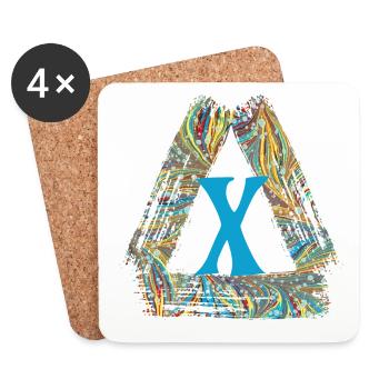 E 201 x - Dessous de verre (lot de 4) - blanc - Devant