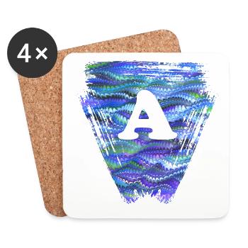 Triangle E 103 A - Dessous de verre (lot de 4) - blanc - Devant
