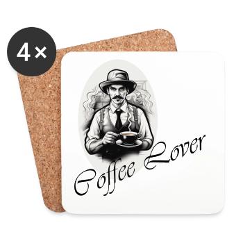 Coffee Lover - Untersetzer (4er-Set) - Weiß - Vorne