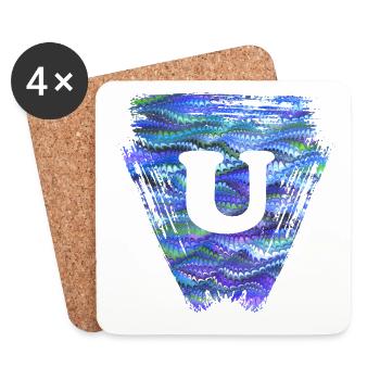 Triangle E 103 U - Dessous de verre (lot de 4) - blanc - Devant