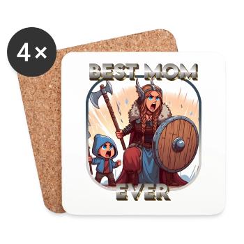 Best Mom Ever - Untersetzer (4er-Set) - Weiß - Vorne
