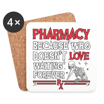 Pharmacy Halloween - Untersetzer (4er-Set) - Weiß - Vorne
