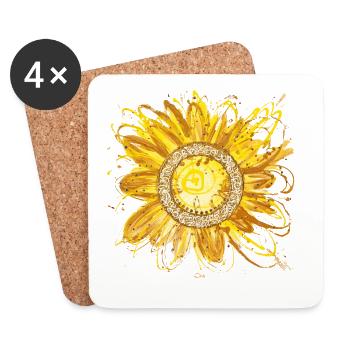Stargate Inspiration - Sonja Ariel von Staden - Coasters (set of 4) - white - Front