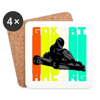 go Kart - Coasters (set of 4) - white - Front