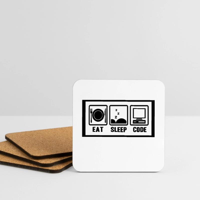 Programmer coder software developer computer Coasters (set of 4)