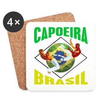 Capoeira - Untersetzer (4er-Set) - Weiß - Vorne