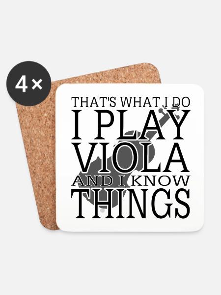 Viola - Coasters (set of 4) - white