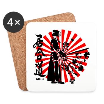 Iaido - Dessous de verre (lot de 4) - blanc - Devant