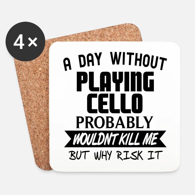 cello - Coasters (set of 4) - white