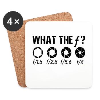 photographer - Coasters (set of 4) - white - Front