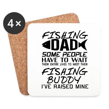 Father and son - Coasters (set of 4) - white - Front