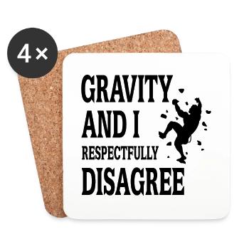 Bouldering - Coasters (set of 4) - white - Front