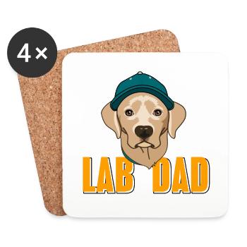 Labrador - Untersetzer (4er-Set) - Weiß - Vorne