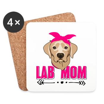 Labrador - Untersetzer (4er-Set) - Weiß - Vorne