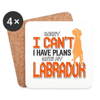 Labrador - Untersetzer (4er-Set) - Weiß - Vorne