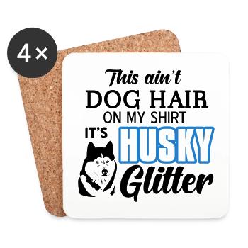 Siberian husky - Coasters (set of 4) - white - Front