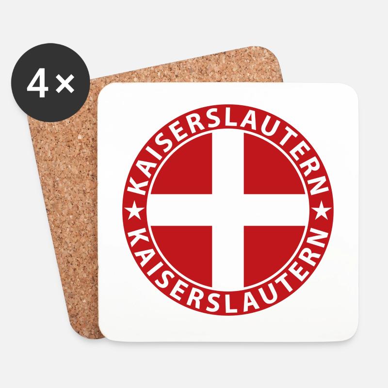 Kaiserslautern - Untersetzer (4er-Set) - Weiß