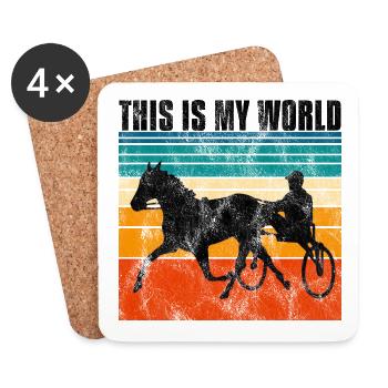 This is my World Trotting Races Retro - Coasters (set of 4) - white - Front