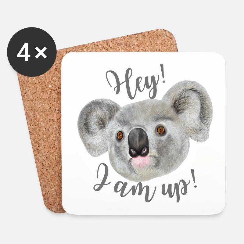 Koala - Untersetzer (4er-Set) - Weiß