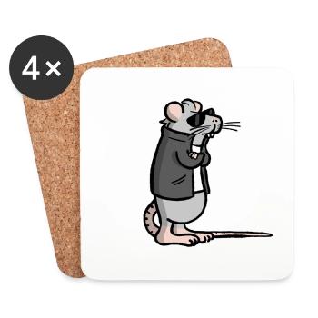 Rodent without a cause. - Coasters (set of 4) - white - Front