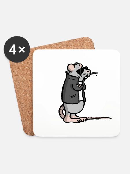 Rodent without a cause. - Coasters (set of 4) - white
