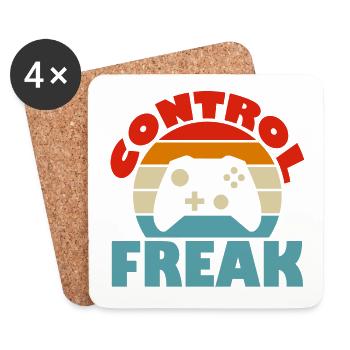 Control Freak - Untersetzer (4er-Set) - Weiß - Vorne