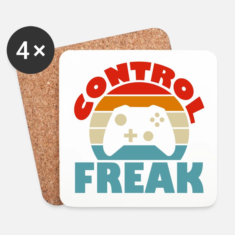 Control Freak - Untersetzer (4er-Set) - Weiß