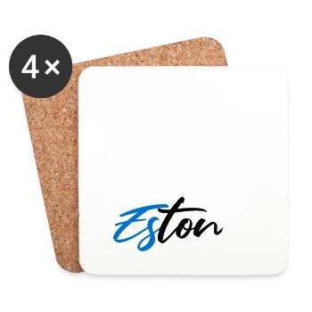 Estonie Idée Cadeau Estonie Drôle Dicton - Dessous de verre (lot de 4) - blanc - Devant