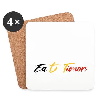 East Timor Gift Idea East Timor Funny Timor Leste - Coasters (set of 4) - white - Front