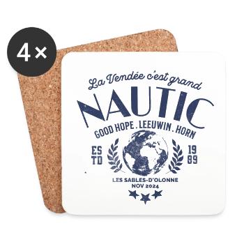 Worldtour regatta blc - Dessous de verre (lot de 4) - blanc - Devant