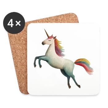 Unicorn - Coasters (set of 4) - white - Front