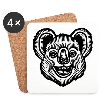 Koala - Untersetzer (4er-Set) - Weiß - Vorne