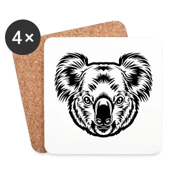 Koala - Untersetzer (4er-Set) - Weiß - Vorne