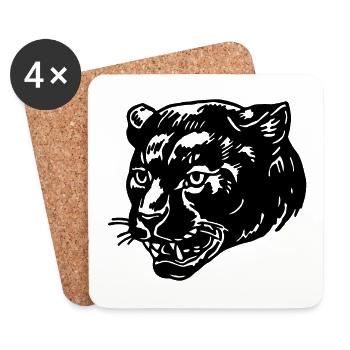 Panther - Coasters (set of 4) - white - Front